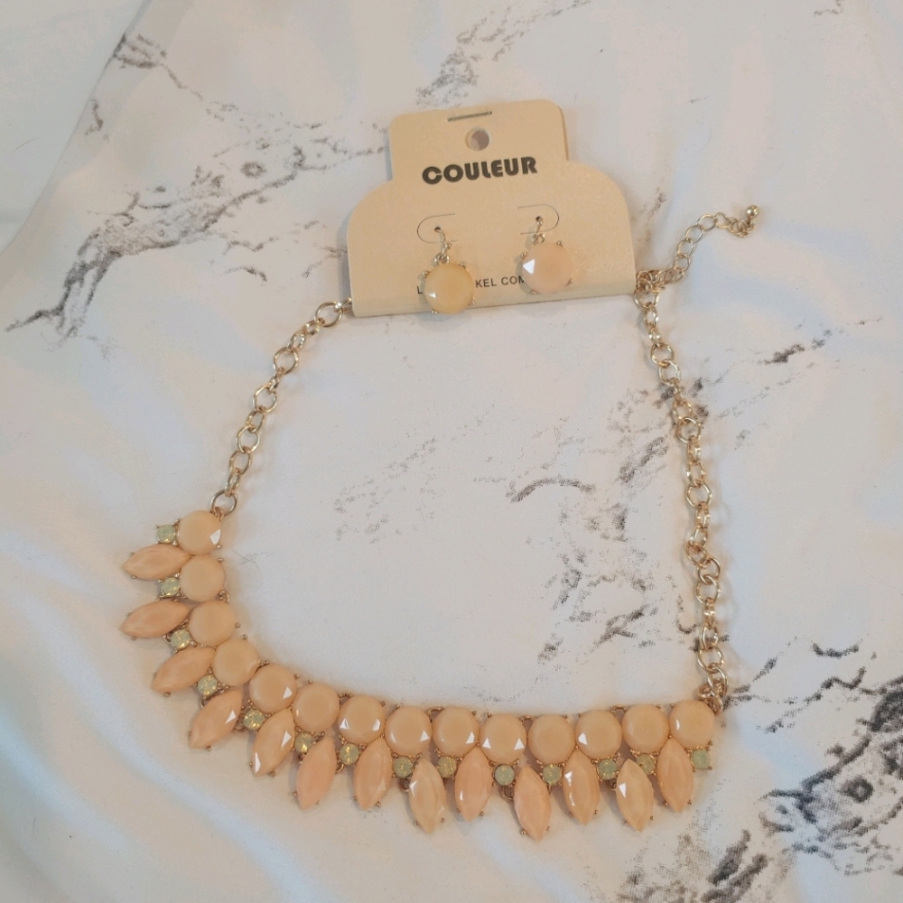 Necklace and earrings